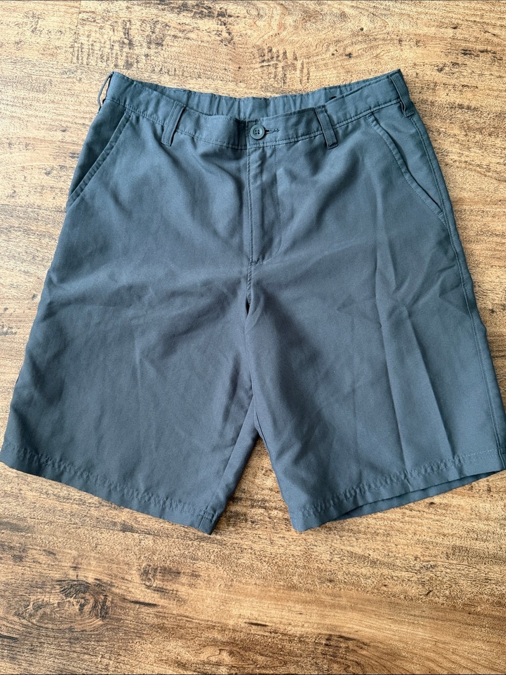 Boy’s Casual Stretch Shorts - Slate Gray size 12/14